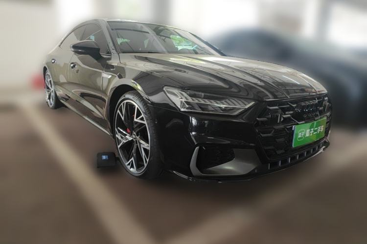 Used Audi A7L 2024 45 TFSI quattro S-line Black Warrior Edition Front Right 45 Deg