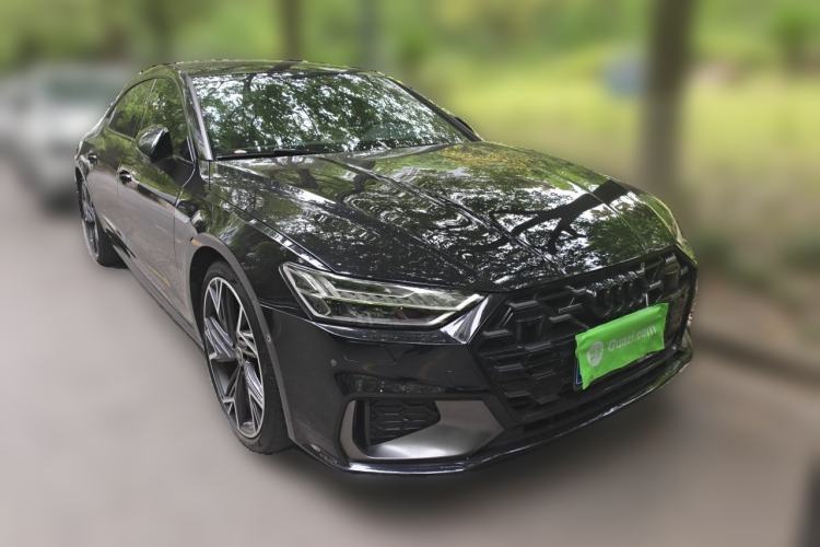 Used Audi A7L 2024 45 TFSI quattro Black Warrior Edition Front Right 45 Deg