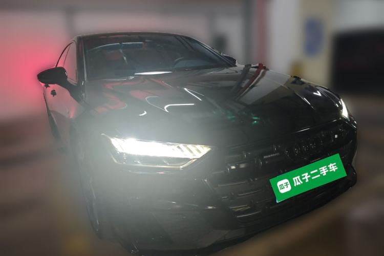Used Audi A7L 2024 45 TFSI quattro S-line Black Warrior Edition Front Right 45 Deg