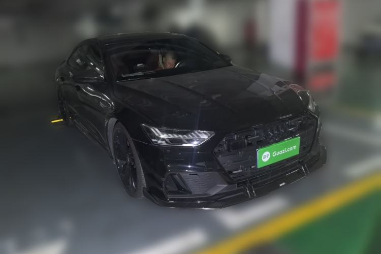 Used Audi A7L 2024 45 TFSI quattro S-line Black Warrior Edition Front Right 45 Deg