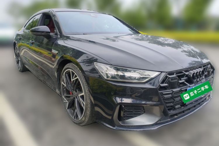 Used Audi A7L 2024 45 TFSI quattro Black Warrior Edition Front Right 45 Deg