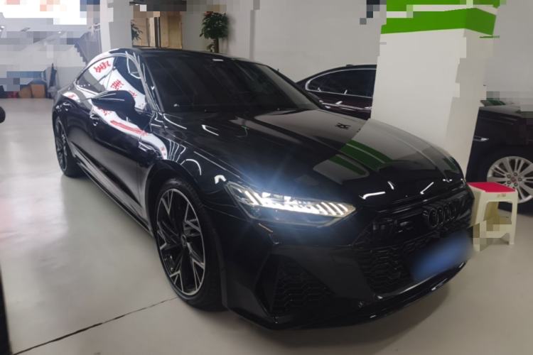 Used Audi A7L 2024 45 TFSI quattro Black Warrior Edition Front Right 45 Deg