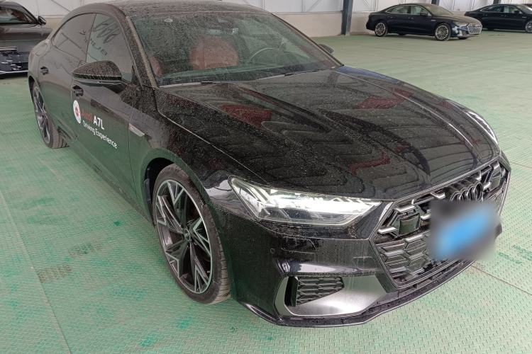 Used Audi A7L 2024 45 TFSI quattro Black Warrior Edition Front Right 45 Deg