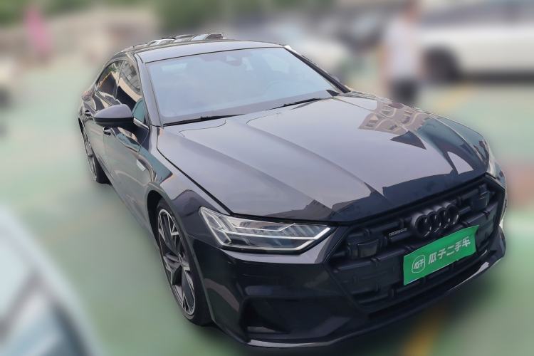 Used Audi A7L 2024 45 TFSI quattro S-line Black Warrior Edition Front Right 45 Deg