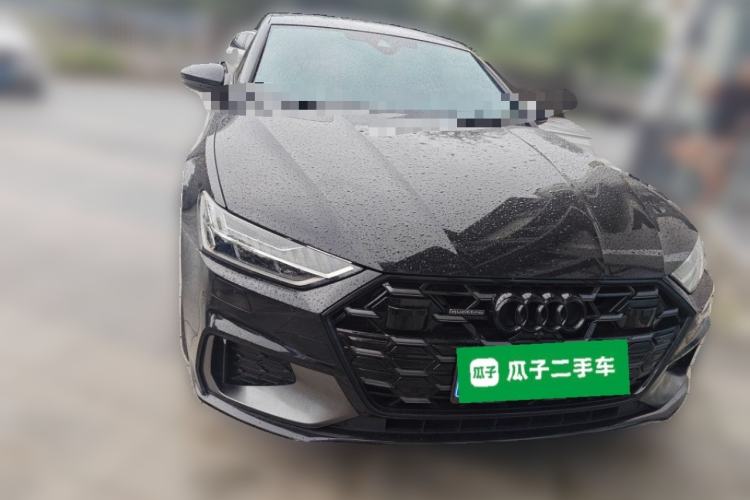 Used Audi A7L 2024 45 TFSI quattro Black Warrior Edition Front Right 45 Deg