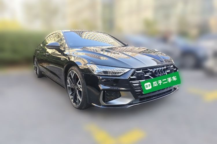 Used Audi A7L 2024 45 TFSI quattro Black Warrior Edition Front Right 45 Deg