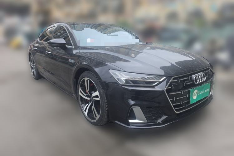 Used Audi A7L 2024 45TFSI quattro S-line Visionary Edition Flow Crystal Package Front Right 45 Deg