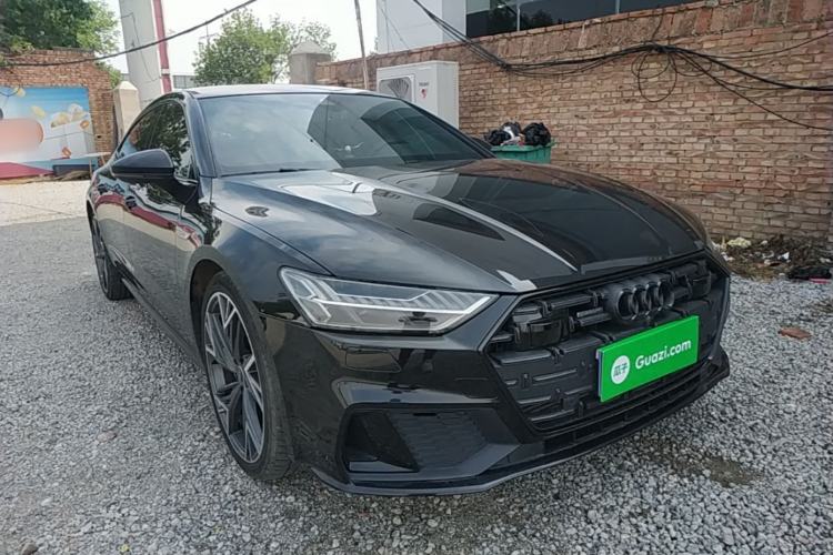 Used Audi A7L 2024 45 TFSI quattro S-line Black Warrior Edition Front Right 45 Deg