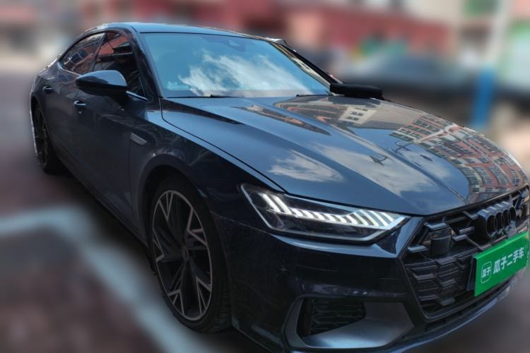 Used Audi A7L 2024 45 TFSI quattro Black Warrior Edition Front Right 45 Deg