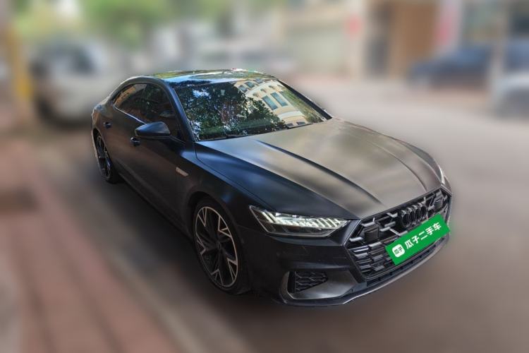 Used Audi A7L 2024 45 TFSI quattro Black Warrior Edition Front Right 45 Deg