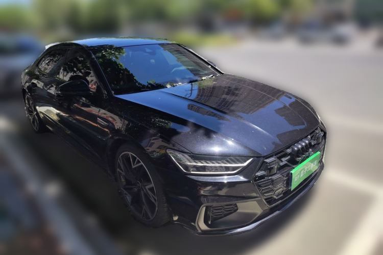 Used Audi A7L 2024 45 TFSI quattro Black Warrior Edition Front Right 45 Deg