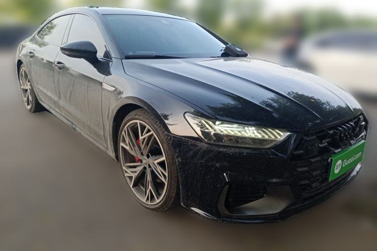 Used Audi A7L 2024 45 TFSI quattro Black Warrior Edition Front Right 45 Deg