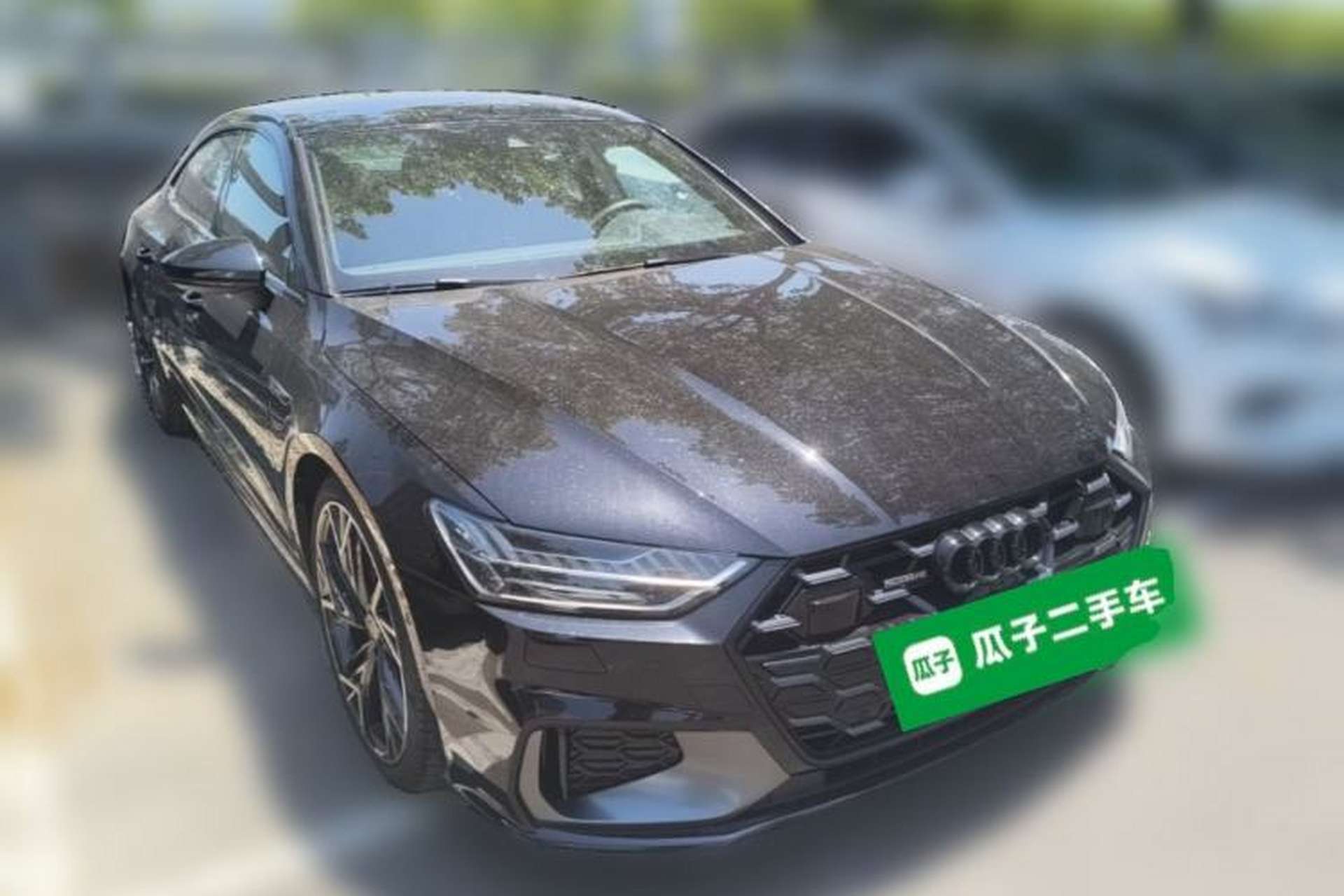 Used Audi A7L 2024 45 TFSI quattro Black Warrior Edition Front Right 45 Deg