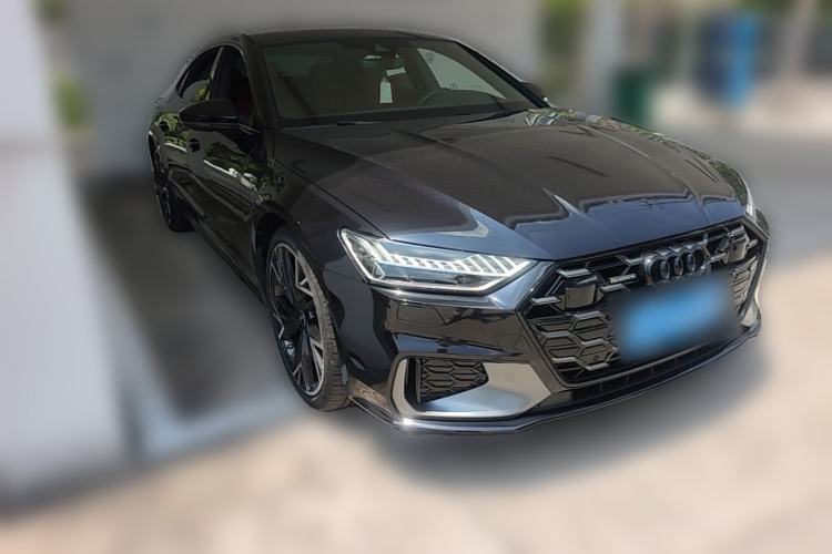 Used Audi A7L 2024 45 TFSI quattro S-line Black Warrior Edition Front Right 45 Deg