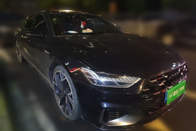 Used Audi A7L 2024 45 TFSI quattro Black Warrior Edition Front Right 45 Deg
