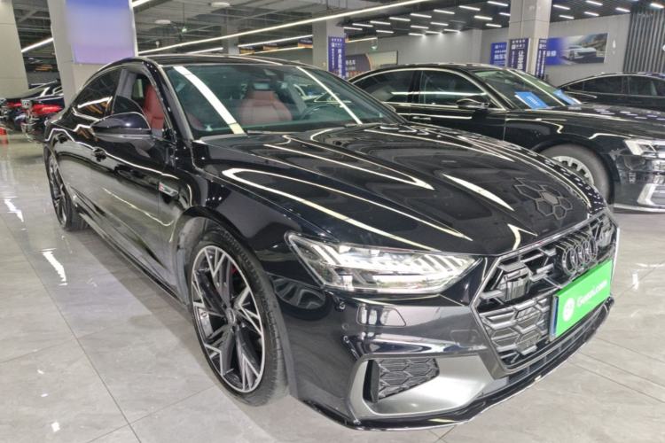Used Audi A7L 2024 45 TFSI quattro Black Warrior Edition Front Right 45 Deg