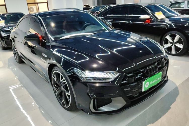 Used Audi A7L 2024 45 TFSI quattro Black Warrior Edition Front Right 45 Deg