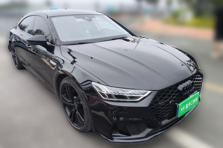 Used Audi A7L 2024 45TFSI quattro S-line Visionary Edition Flow Crystal Package Front Right 45 Deg
