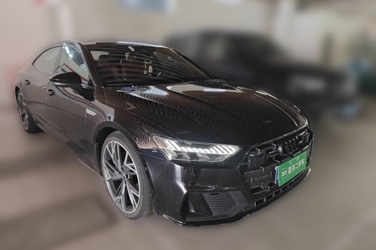 Used Audi A7L 2024 45 TFSI quattro S-line Black Warrior Edition Front Right 45 Deg