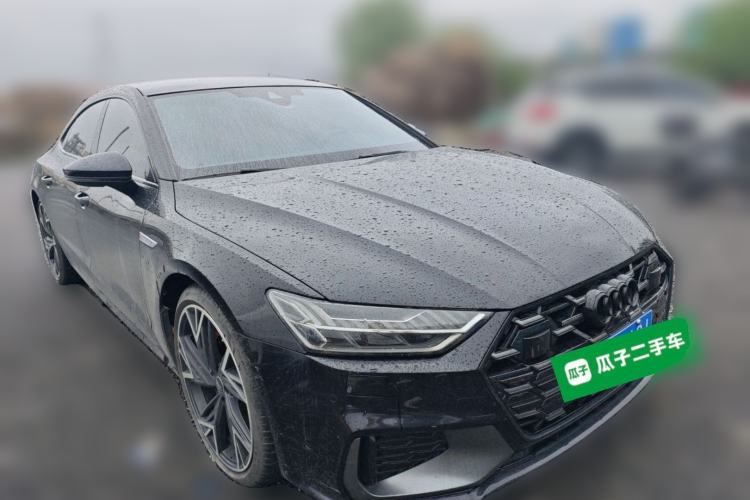 Used Audi A7L 2024 45 TFSI quattro Black Warrior Edition Front Right 45 Deg