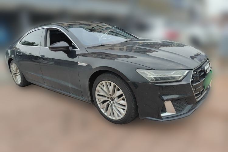 Used Audi A7L 2024 45TFSI S-line Dream-Building Edition Flow Crystal Package Front Right 45 Deg