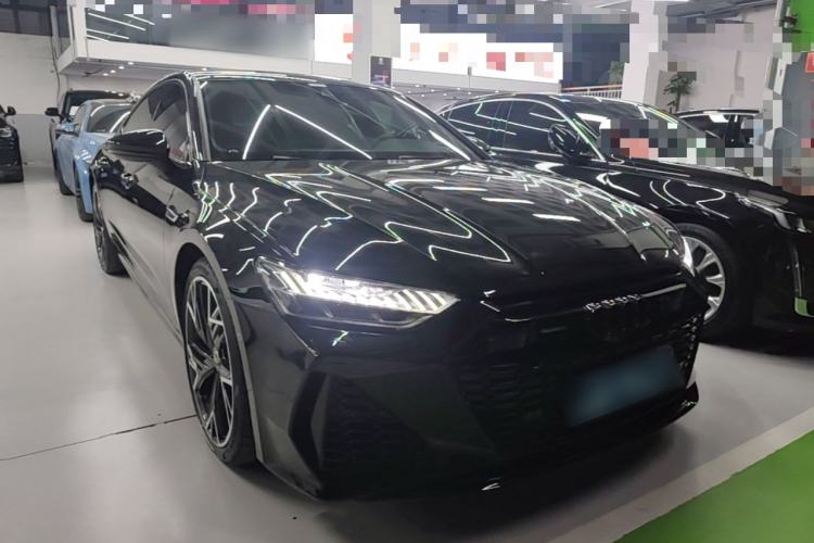 Used Audi A7L 2024 45 TFSI quattro Black Warrior Edition Front Right 45 Deg
