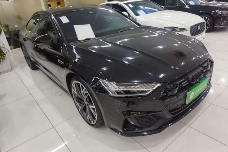 Used Audi A7L 2024 45 TFSI quattro S-line Black Warrior Edition Front Right 45 Deg