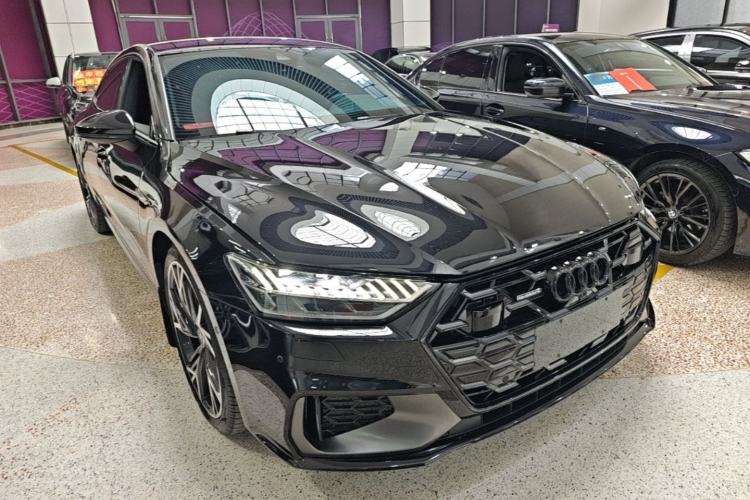 Used Audi A7L 2024 45 TFSI quattro Black Warrior Edition Front Right 45 Deg