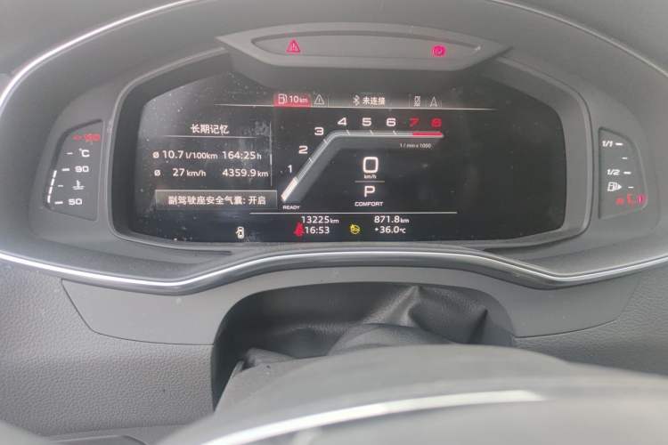 Used Audi A7L 2024 45 TFSI quattro Luxury Edition Odometer Close Up