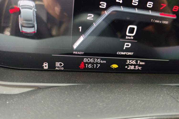 Used Audi A7L 2024 45TFSI S-line Dream-Building Edition Flow Crystal Package Odometer Close Up