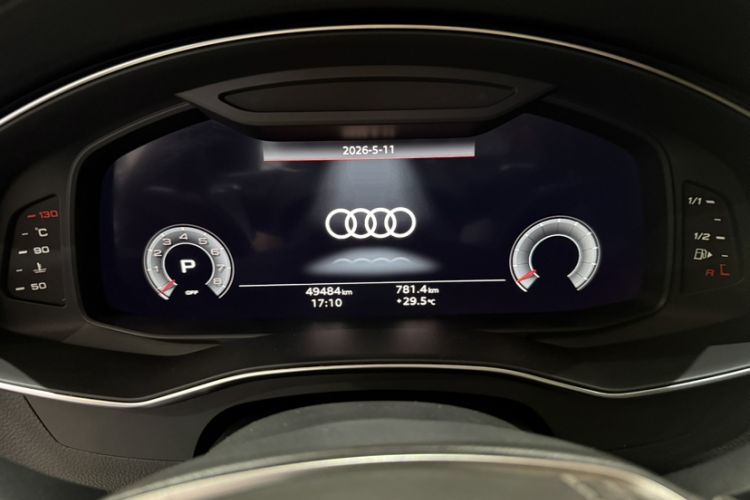 Used Audi A7L 2024 45 TFSI Luxury Edition Odometer Close Up