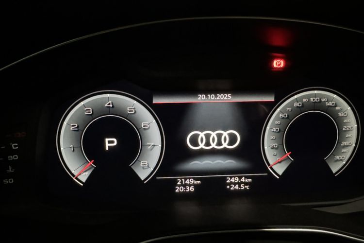 Used Audi A7L 2024 45 TFSI quattro Black Warrior Edition Odometer Close Up