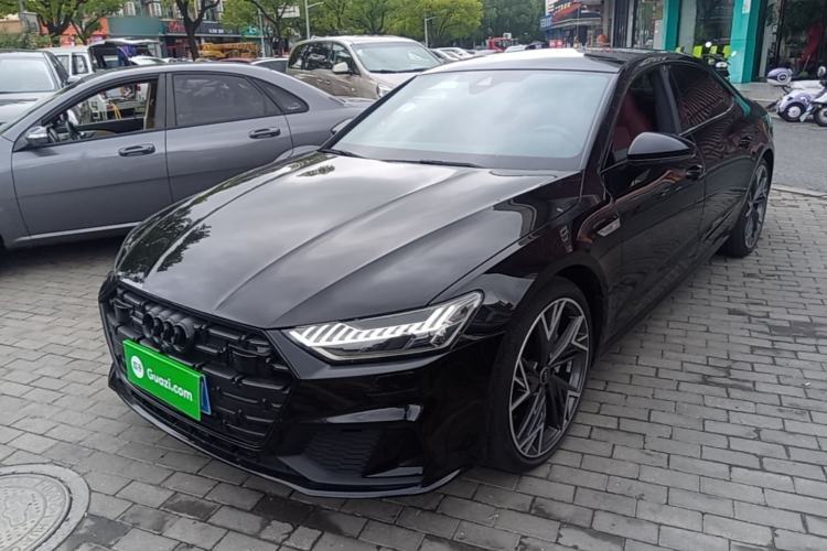 Used Audi A7L 2024 45 TFSI quattro S-line Black Warrior Edition Guazi used car, China used car export, Used car for sale, Used cars, Cheapest cars for sale