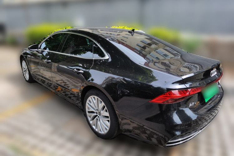 Used Audi A7L 2024 45TFSI S-line Dream-Building Edition Flow Crystal Package Rear Left 45 Deg