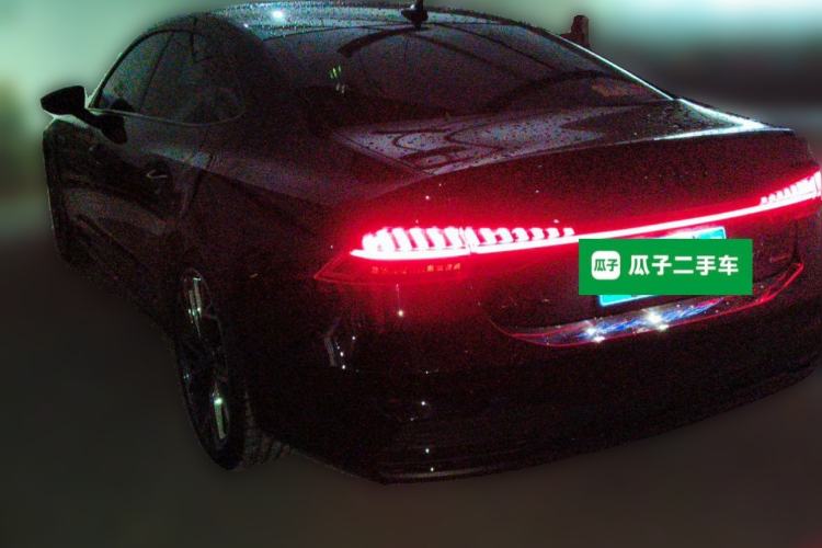 Used Audi A7L 2024 45 TFSI quattro S-line Black Warrior Edition Rear Left 45 Deg