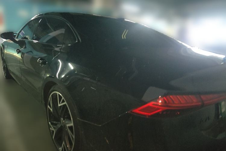 Used Audi A7L 2024 45 TFSI quattro Black Warrior Edition Rear Left 45 Deg