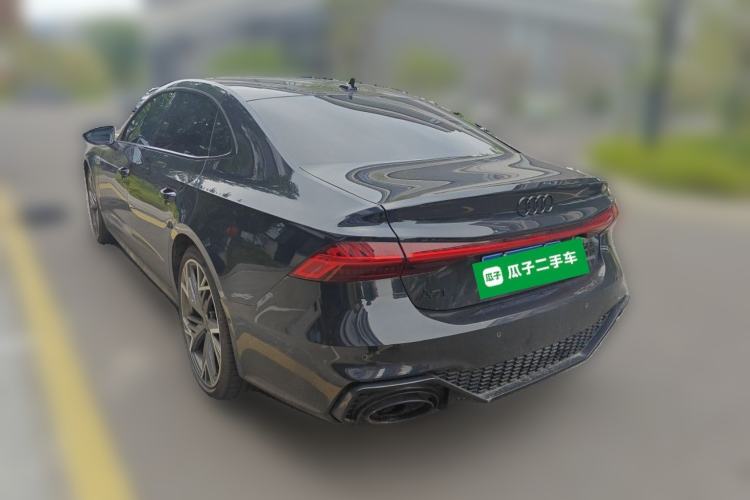 Used Audi A7L 2024 45 TFSI quattro Black Warrior Edition Rear Left 45 Deg