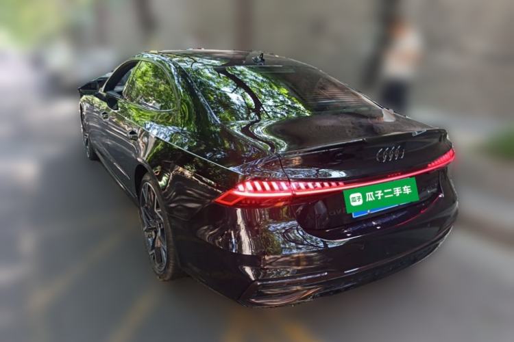 Used Audi A7L 2024 45 TFSI quattro Black Warrior Edition Rear Left 45 Deg