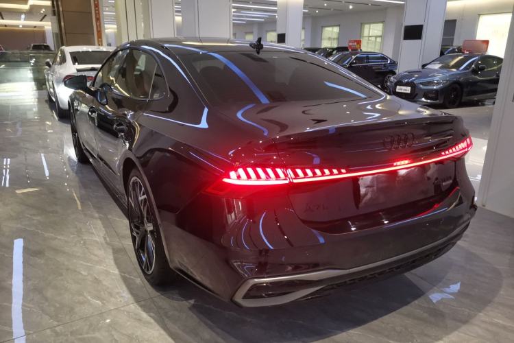 Used Audi A7L 2024 45 TFSI quattro Black Warrior Edition Rear Left 45 Deg