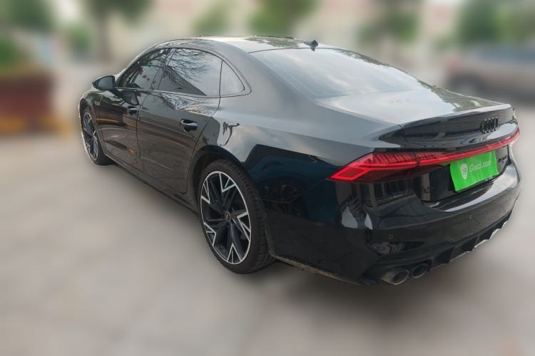 Used Audi A7L 2024 45 TFSI quattro S-line Black Warrior Edition Rear Left 45 Deg