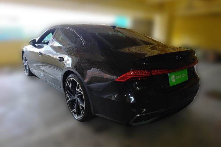 Used Audi A7L 2024 45 TFSI quattro Black Warrior Edition Rear Left 45 Deg