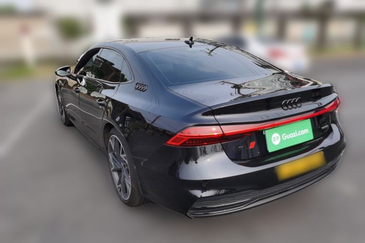 Used Audi A7L 2024 45 TFSI quattro S-line Black Warrior Edition Rear Left 45 Deg