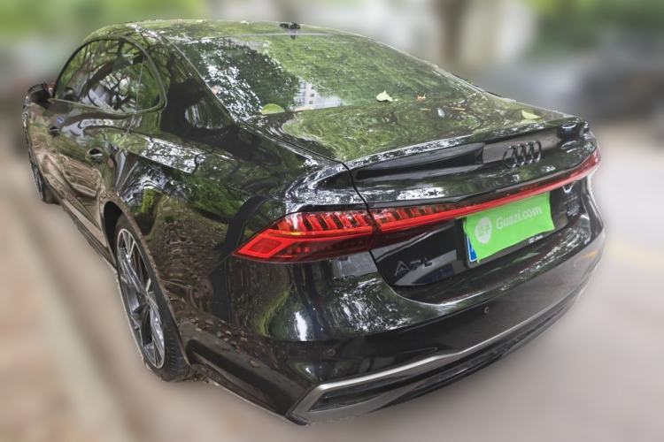 Used Audi A7L 2024 45 TFSI quattro Black Warrior Edition Rear Left 45 Deg