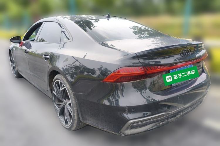 Used Audi A7L 2024 45 TFSI quattro Black Warrior Edition Rear Left 45 Deg