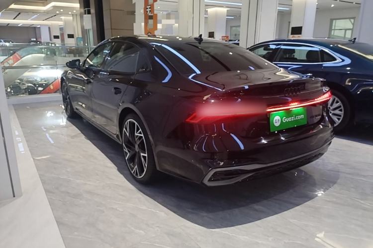 Used Audi A7L 2024 45 TFSI quattro Black Warrior Edition Rear Left 45 Deg