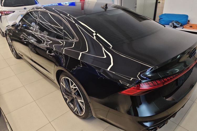 Used Audi A7L 2024 45 TFSI quattro S-line Black Warrior Edition Rear Left 45 Deg