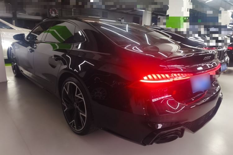 Used Audi A7L 2024 45 TFSI quattro Black Warrior Edition Rear Left 45 Deg
