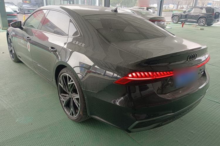 Used Audi A7L 2024 45 TFSI quattro Black Warrior Edition Rear Left 45 Deg