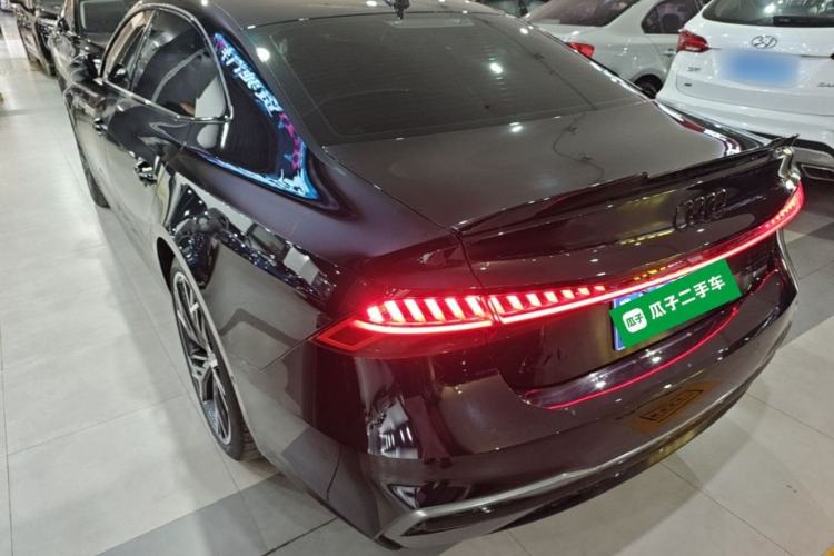 Used Audi A7L 2024 45 TFSI quattro Black Warrior Edition Rear Left 45 Deg