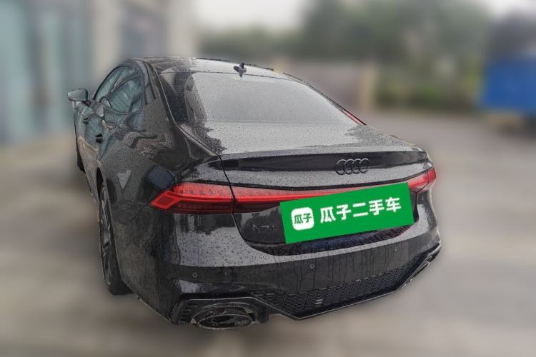 Used Audi A7L 2024 45 TFSI quattro Black Warrior Edition Rear Left 45 Deg